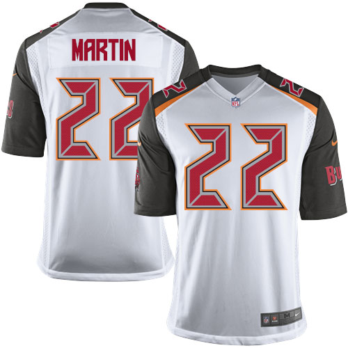 Youth Elite Doug Martin Nike Jersey White Road - #22 NFL Tampa Bay Buccaneers